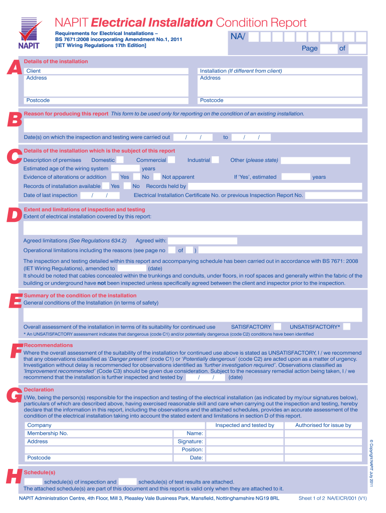 EICR Safety Certificates